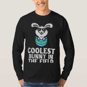 Kids Coolest Bunny In The Field Cute Toddler Boys  T-Shirt