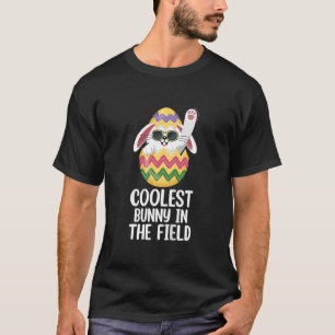 Kids Coolest Bunny In The Field Cute Toddler Boys T-Shirt