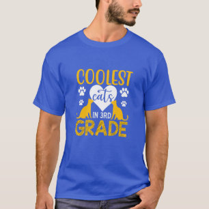 Kids Coolest Cats In 3Rd Grade Student T-Shirt