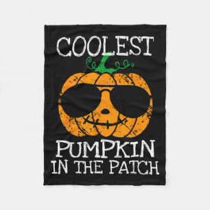 Kids Coolest Pumpkin In The Patch Halloween Boys G Fleece Blanket