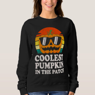 Kids Coolest Pumpkin In The Patch Toddler Boys Hal Sweatshirt