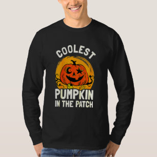 Kids Coolest Pumpkin In The Patch Toddler Boys Hal T-Shirt