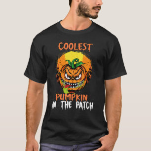 Kids Coolest Pumpkin In The Patch Toddler Boys Hal T-Shirt