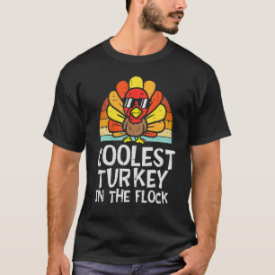 Kids Coolest Turkey In The Flock Toddler Boys Than T-Shirt