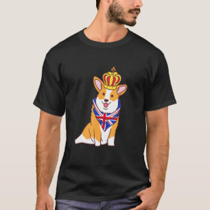 Kids Corgi Dog British Queens Platinum Jubilee 202 T-Shirt