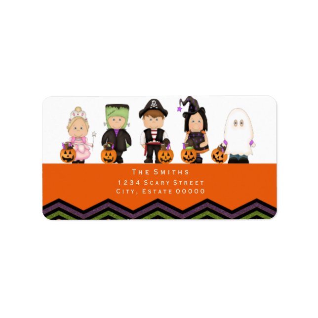 Kids costumes address label III (Front)