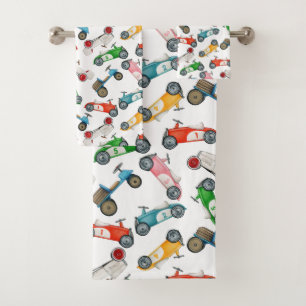 Kids Counting Cars  Bath Towel Set