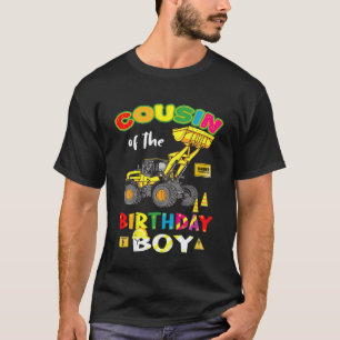Kids Cousin Of The Birthday Boy Construction Bday T-Shirt