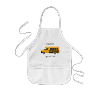 Kids Craft School Children Bus Personalised Apron