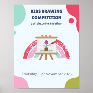 Kids Creative Drawing Poster