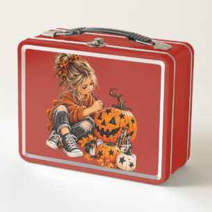Kids creativity metal lunch box