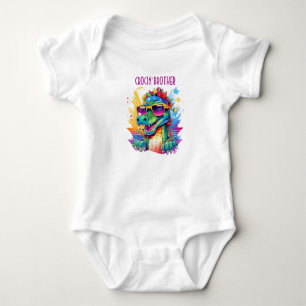 Kids Crocodile Birthday Matching Baby Bodysuit
