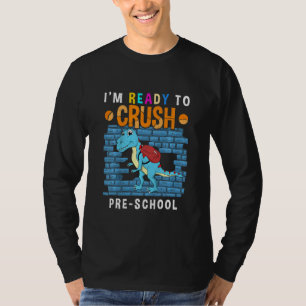 Kids Crush First Day Of Preschool Toddler Boy Pre- T-Shirt