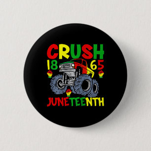Kids Crush Juneteenth Truck Design For Juneteenth  6 Cm Round Badge