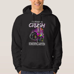 Kids Crush Kindergarten Dabbing Unicorn Back To Sc Hoodie