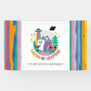 Kid's Cryptid Birthday Banner