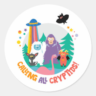 Kids Cryptid Club T-Shirt Classic Round Sticker