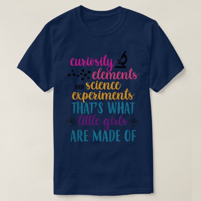 Kids Curiosity Elements & Science Experiments Baby T-Shirt (Design Front)