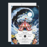 Kids Custom Circus Birthday Invitation<br><div class="desc">Roll up, roll up to the most spectacular show in town with our "Kids Custom Circus Birthday" invitation. Bursting with the excitement of the circus and the magic of childhood, this invitation promises an unforgettable celebration filled with laughter and wonder. Adorned with whimsical circus performers and customisable elements, it sets...</div>