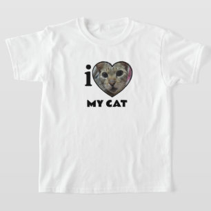 Kids Custom “I Heart” Photo & Text T-Shirt 