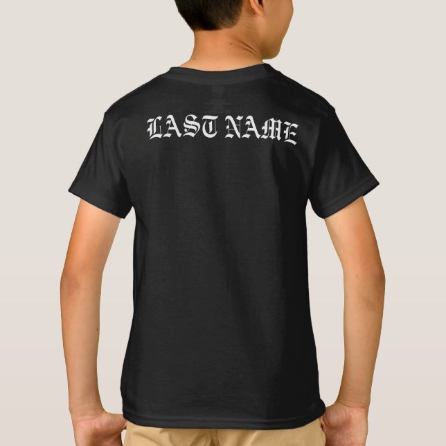 Kids Custom last name mexico shirts (Back)