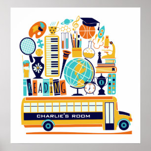 Kids' Custom Name School poster