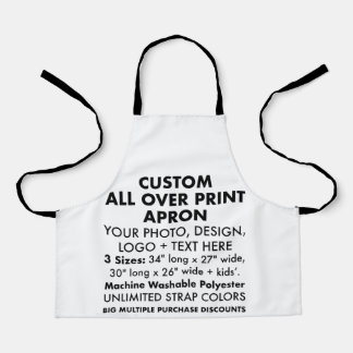 Kids' Custom Personalised All Over Print Apron