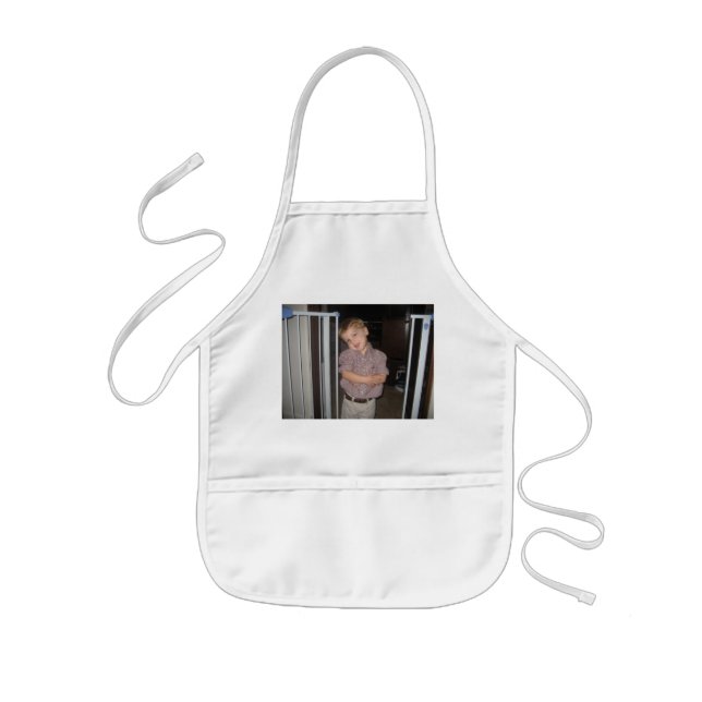 Kids Custom Personalised Chef Apron Picture Cook (Front)