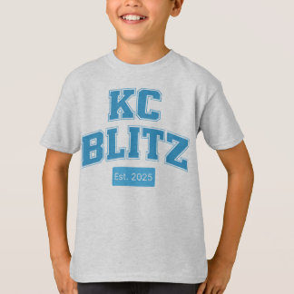 Kids Customisable KC Blitz Legacy Font T-Shirt