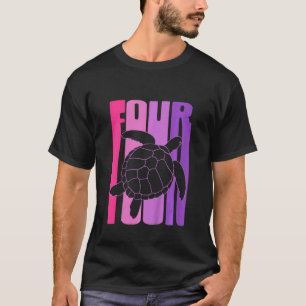 Kids Cute 4th Birthday Top I Turtle Tortoise I 4 Y