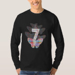 Kids Cute Aesthetic Butterfly 7th Birthday 7 Year  T-Shirt<br><div class="desc">Kids Cute Aesthetic Butterfly 7th Birthday 7 Year Old</div>