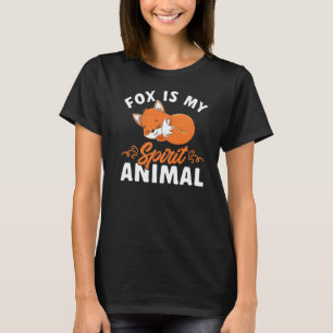 Kids Cute Animal Fox Is My Spirit Animal Foxes T-Shirt