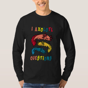 Kids Cute Axolotl Retro I Axolotl Questions Kids T-Shirt