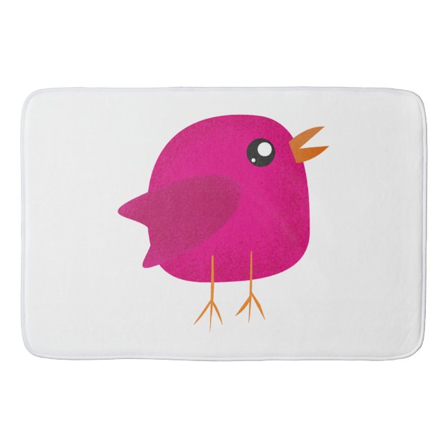 Kids cute birdy   bath mat (Front)
