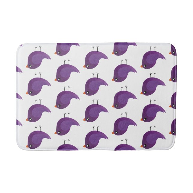 Kids cute birdy  bath mat (Front)