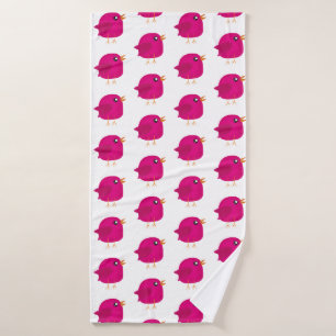 Kids cute birdy bath towel