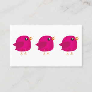 Kids cute birdy  business card