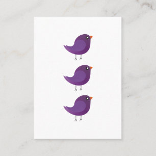 Kids cute birdy  calling card