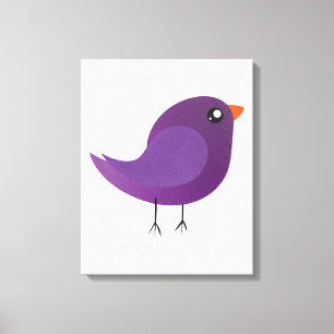 Kids cute birdy  canvas print