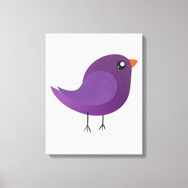 Kids cute birdy  canvas print (Front)