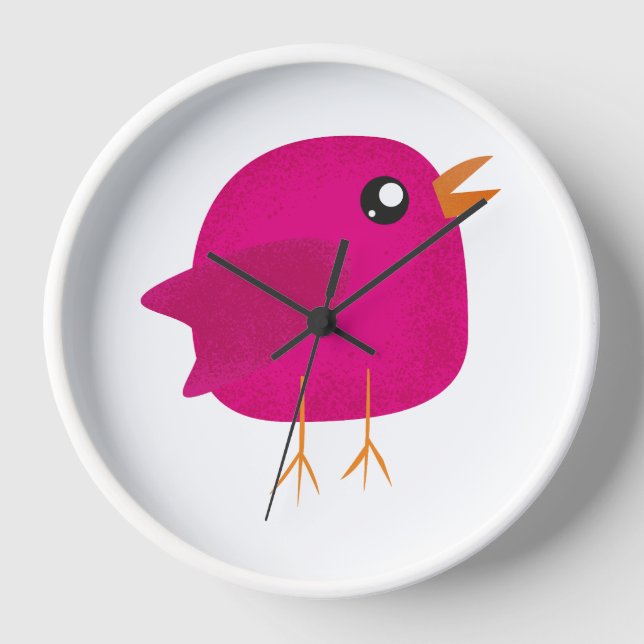 Kids cute birdy  clock (Front)