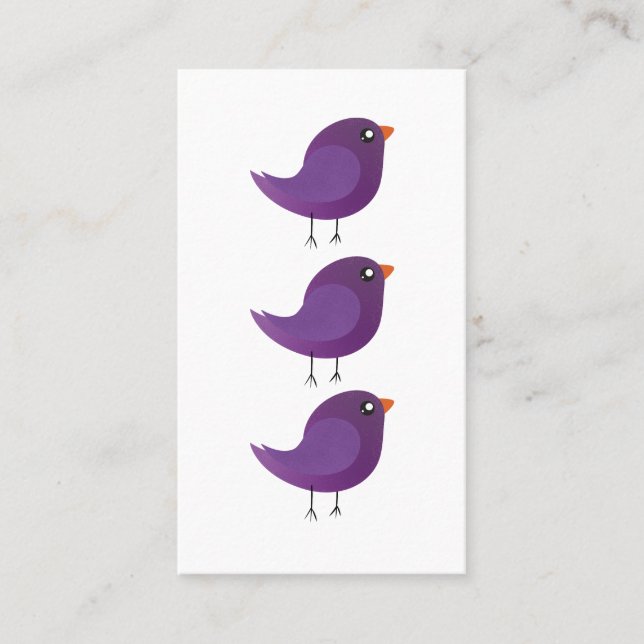 Kids cute birdy  discount card (Front)