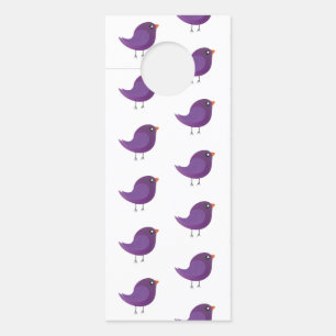 Kids cute birdy door hanger