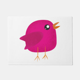 Kids cute birdy   doormat