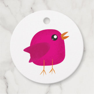 Kids cute birdy favour tags