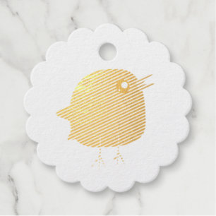 Kids cute birdy favour tags