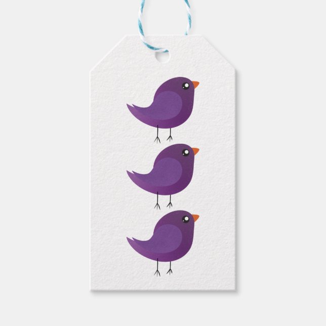 Kids cute birdy  gift tags (Front)
