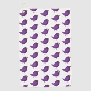Kids cute birdy golf towel