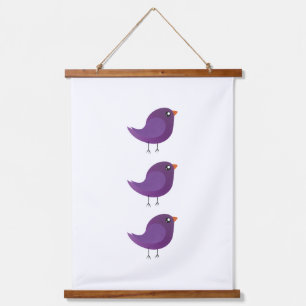 Kids cute birdy hanging tapestry