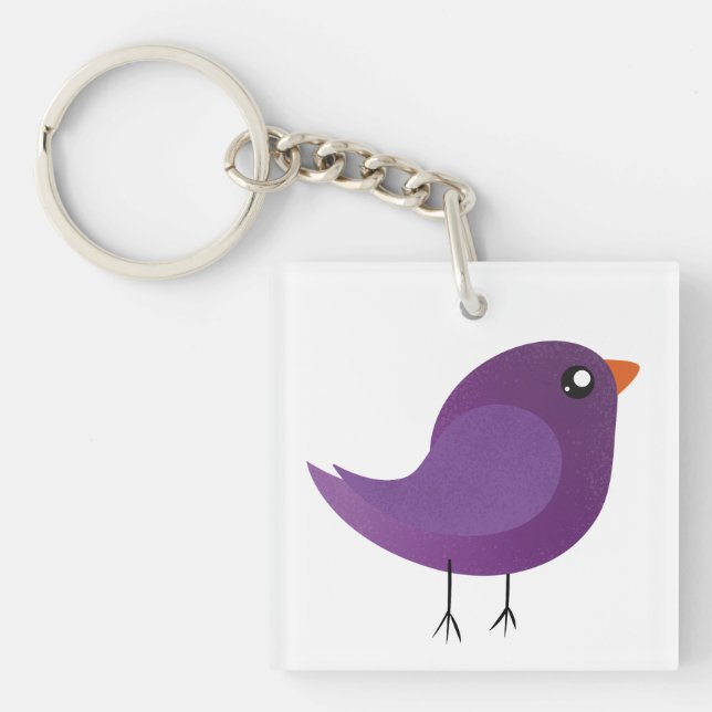 Kids cute birdy  key ring (Front)